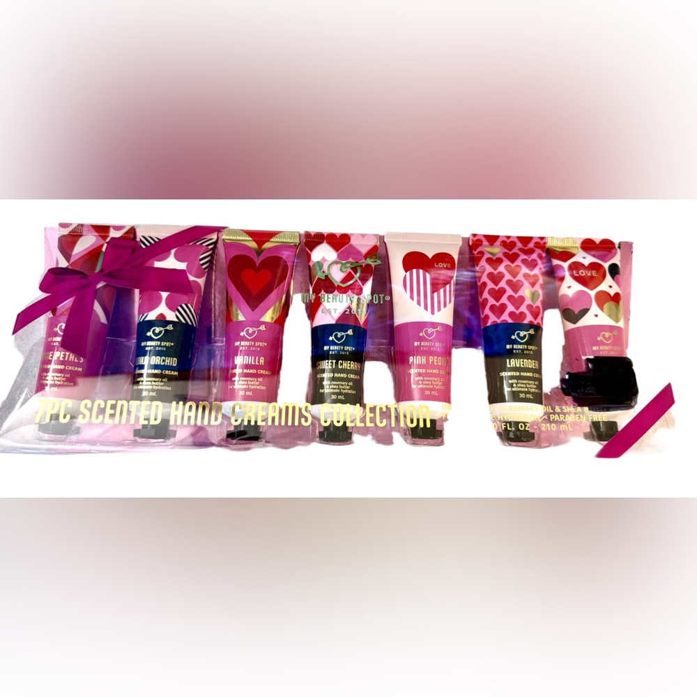 Assorted Scented Hand Cream Set — Pink & Fuchsia Tubes